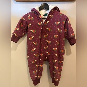 Little green radicals Sherpa snow suit